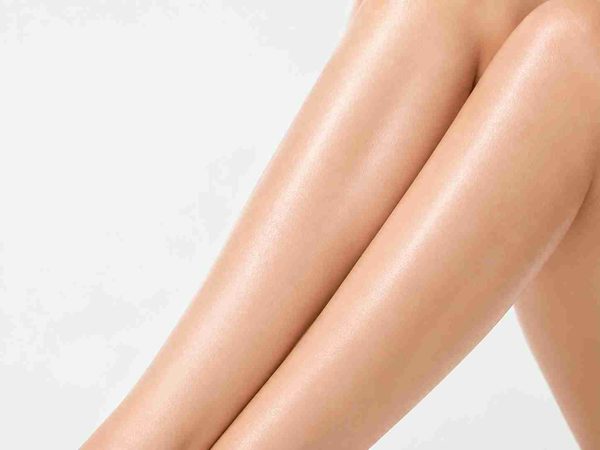 Smooth, hair-free legs after laser hair removal